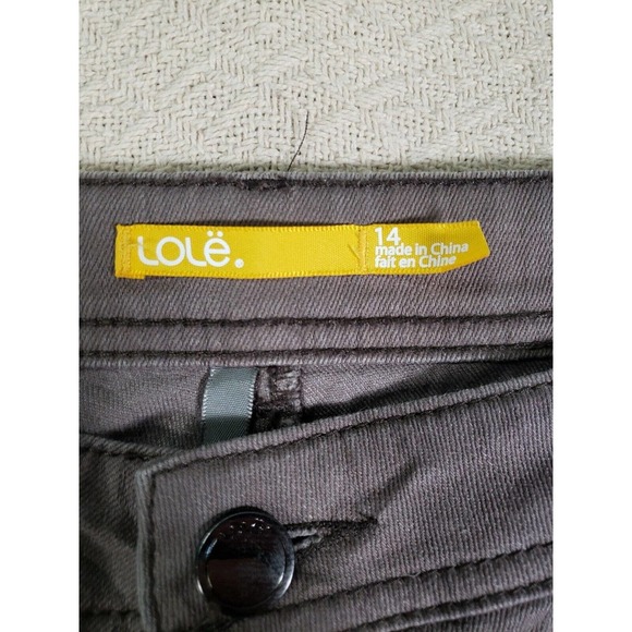 Lole Jeans Womens 14 Gray Stretch UPF 50+ Pockets Mid-Rise Regular Fit Skinny - Picture 5 of 11